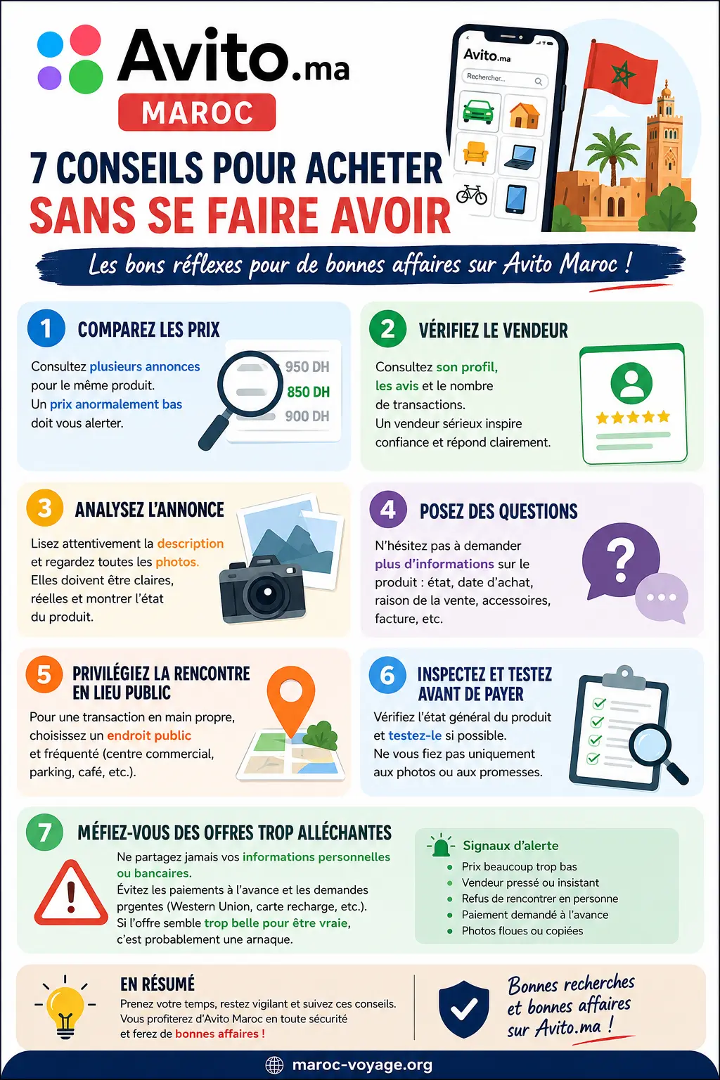 Avito Maroc - 7 conseils pour acheter sans se faire avoir